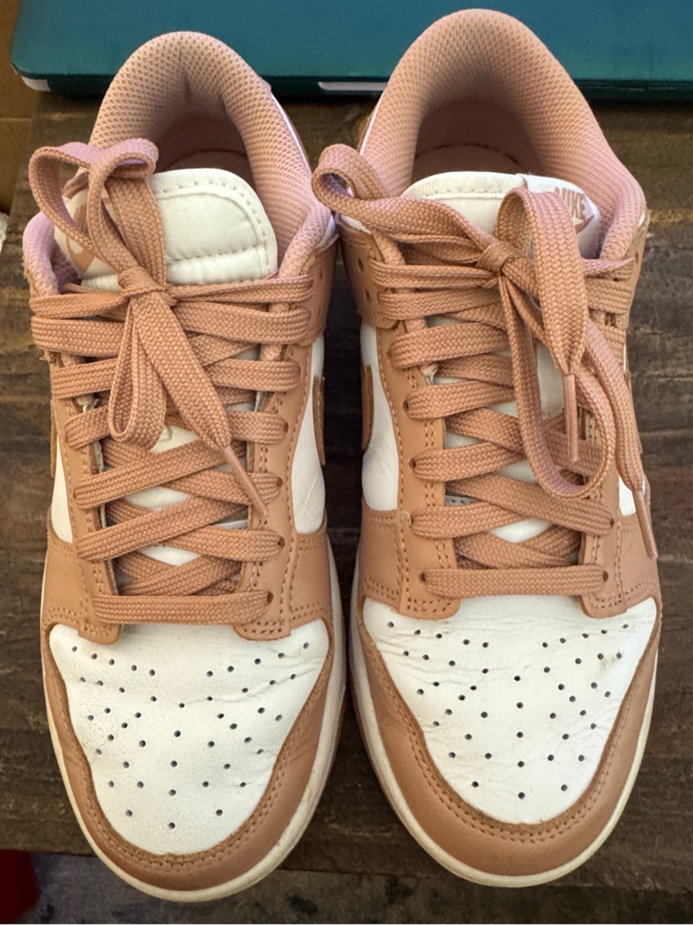 Nike Women’s Low-Top Sneakers in White and Light Pink